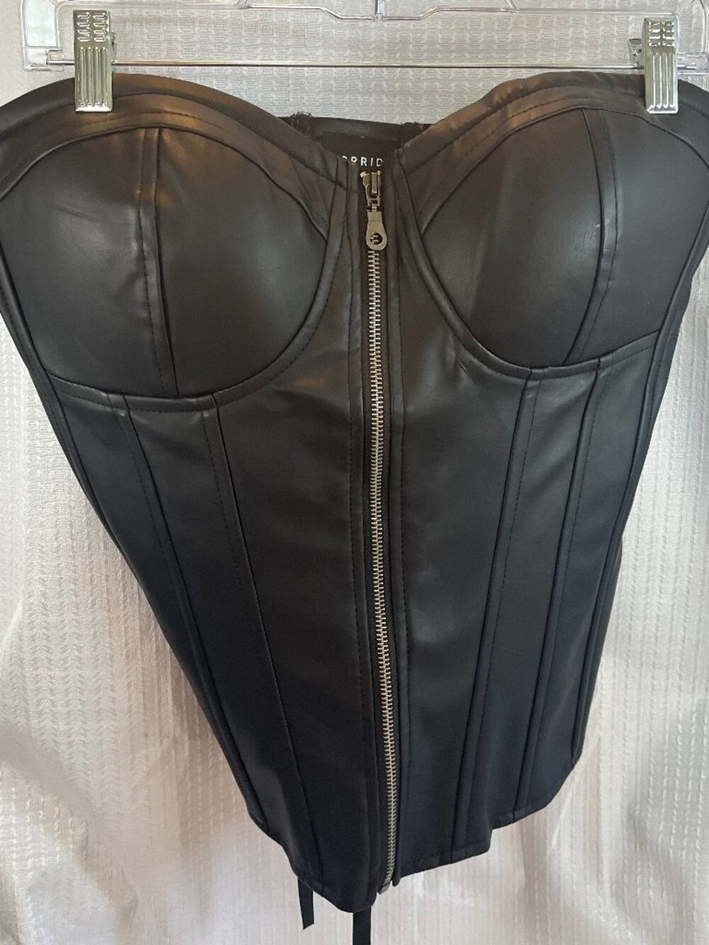 Torrid Halloween Zip Front Corset size 00 (M 10)